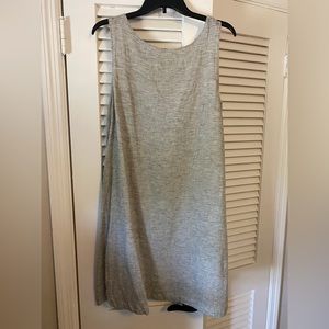 beachlunchlounge black and white/gray stripe linen dress